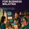 AI Chatbot for Business Malaysia ebook cover showing a Malaysian small-business owner, customer, automated chat and human support handoff