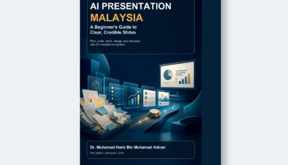 AI Presentation Malaysia clear credible slides PDF ebook mockup