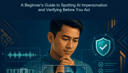 Deepfake Detection Malaysia ebook cover with a Malaysian reader verifying suspicious synthetic media