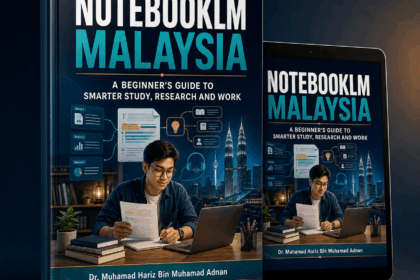 NotebookLM Malaysia ebook mockup