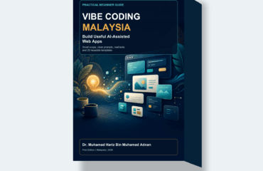 Vibe Coding Malaysia ebook mockup Vibe Coding Malaysia beginner AI-assisted web apps PDF ebook mockup