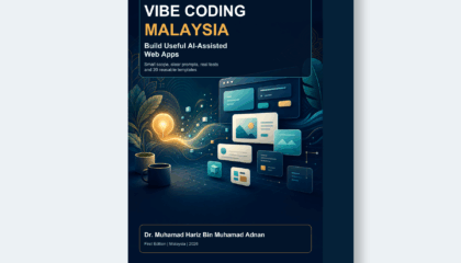 Vibe Coding Malaysia beginner AI-assisted web apps PDF ebook mockup