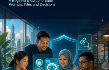 AI Cybersecurity Malaysia ebook cover AI Cybersecurity Malaysia ebook cover with an abstract shield, secure data pathways and Malaysian-inspired red and blue accents