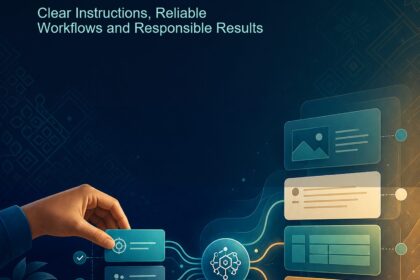 AI Prompts Malaysia ebook cover showing a human-led prompt workflow with reviewable instruction cards and Malaysian geometric motifs