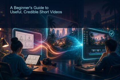 AI Video Generator Malaysia ebook cover showing Malaysian creators planning and reviewing an AI-assisted video workflow