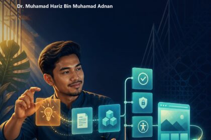Vibe Coding Malaysia commercial field guide cover showing a Malaysian professional guiding an idea through structured and tested app-building stages